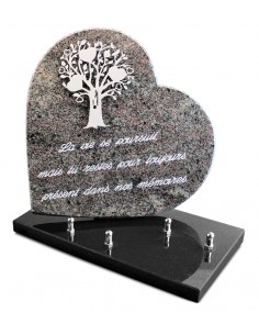 PLAQUE GRANIT COEUR...