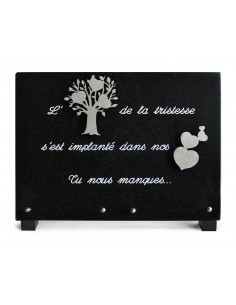 PLAQUE GRANIT NOIR 25X35CM...