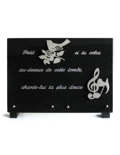 PLAQUE GRANIT NOIR 25X35CM...