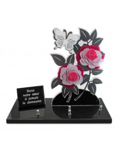 PLAQUE ALTU 32X40CM ROSES...