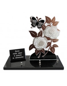 PLAQUE ALTU 32X40CM ROSES...