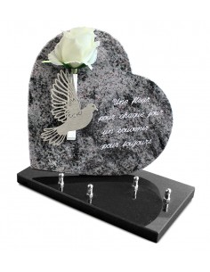 PLAQUE GRANIT COEUR 26X26CM...