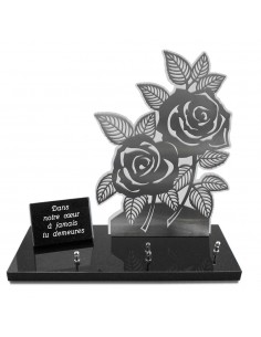 PLAQUE ALTU ROSES 37X40CM +...