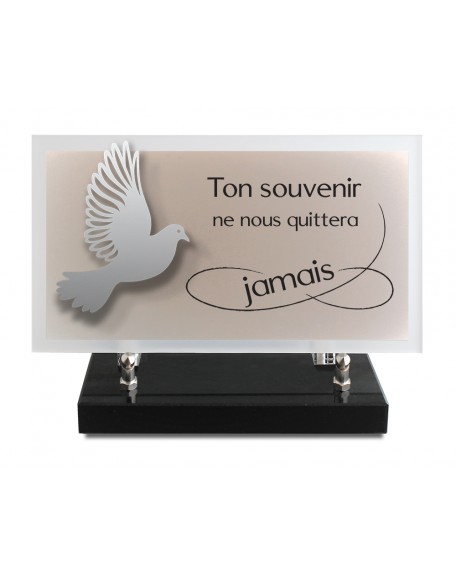 PLAQUE ALTU TEXTE GRAVE 14X25CM DECOR INOX