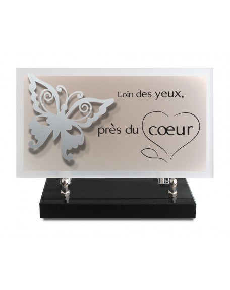 PLAQUE ALTU TEXTE GRAVE 14X25CM DECOR INOX