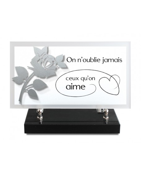 PLAQUE ALTU TEXTE GRAVE 14X25CM DECOR INOX