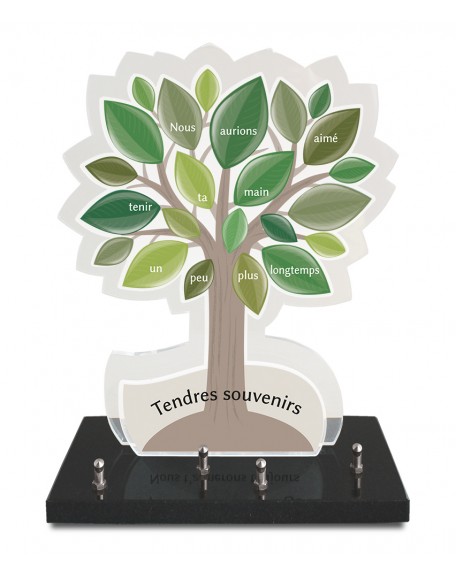 PLAQUE ALTU IMPRIMEE 30X35CM ARBRE FEUILLES