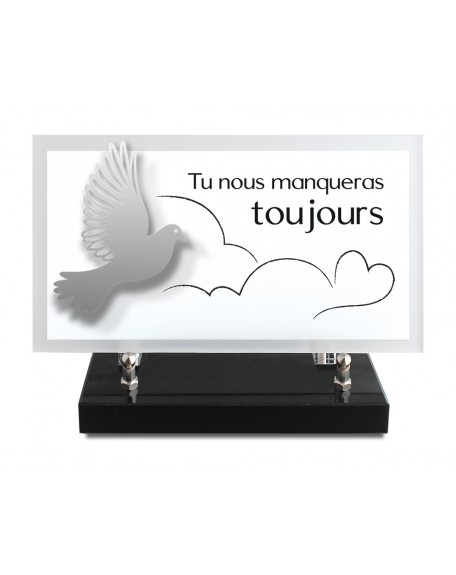 PLAQUE ALTU TEXTE GRAVE 14X25CM DECOR INOX