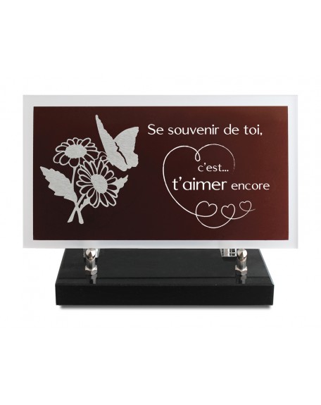 PLAQUE ALTU TEXTE GRAVE 14X25CM DECOR INOX