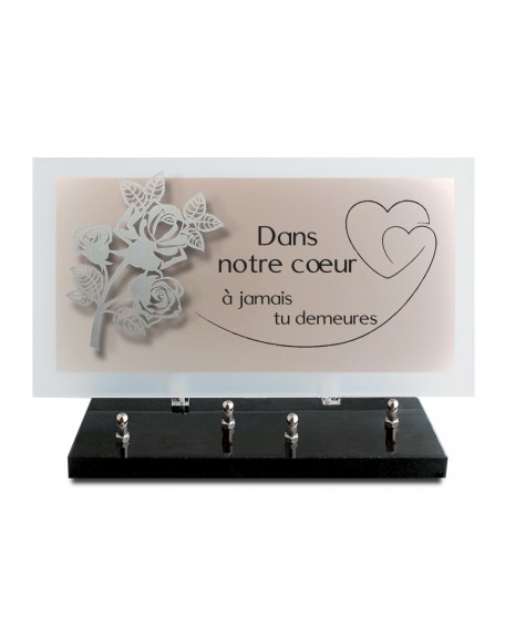 PLAQUE ALTU TEXTE GRAVE 20X37CM DECOR INOX