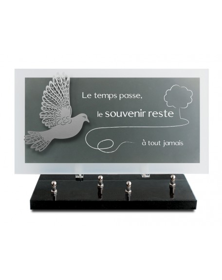 PLAQUE ALTU TEXTE GRAVE 20X37CM DECOR INOX