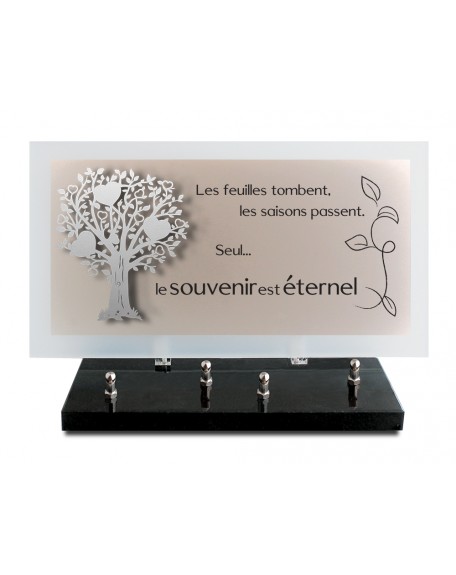 PLAQUE ALTU TEXTE GRAVE 20X37CM DECOR INOX