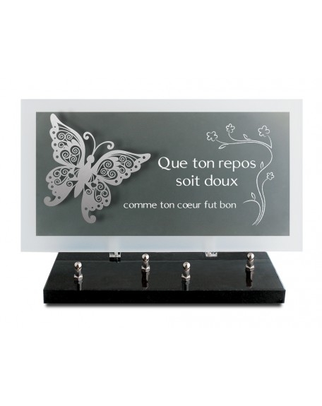 PLAQUE ALTU TEXTE GRAVE 20X37CM DECOR INOX