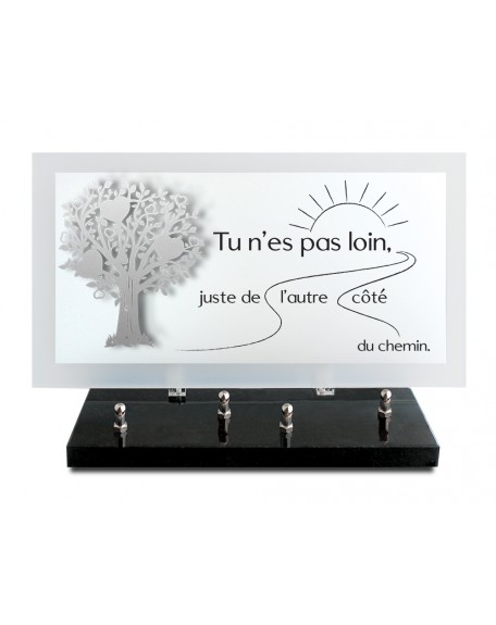 PLAQUE ALTU TEXTE GRAVE 20X37CM DECOR INOX