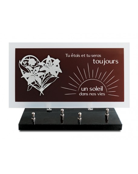 PLAQUE ALTU TEXTE GRAVE 20X37CM DECOR INOX