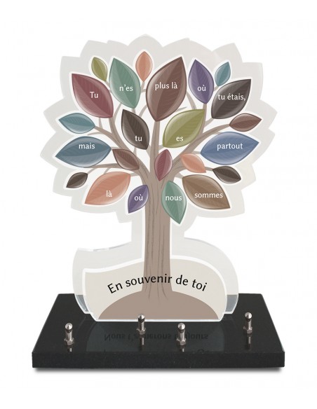 PLAQUE ALTU IMPRIMEE 30X35CM ARBRE FEUILLES