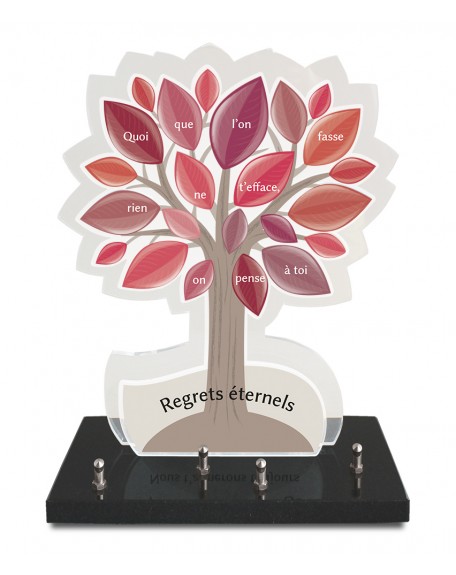 PLAQUE ALTU IMPRIMEE 30X35CM ARBRE FEUILLES