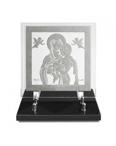 PLAQUE ALTU 21X21CM DECOR INOX