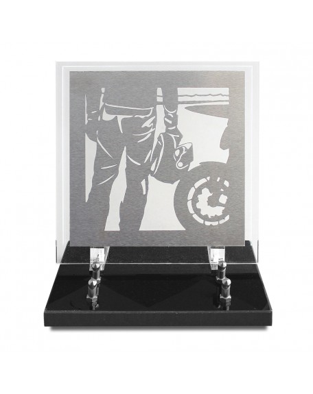 PLAQUE ALTU 21X21CM DECOR INOX