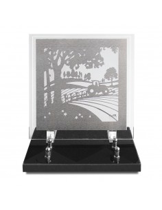 PLAQUE ALTU 21X21CM DECOR INOX