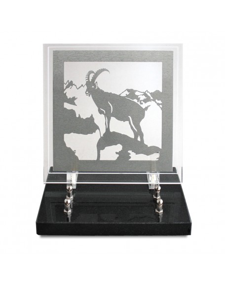 PLAQUE ALTU 21X21CM DECOR INOX