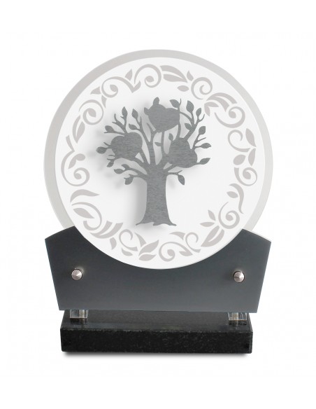 PLAQUE ALTU 18X21CM + DECOR INOX
