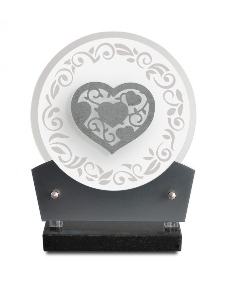 PLAQUE ALTU 18X21CM + DECOR INOX