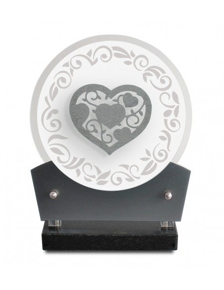 PLAQUE ALTU 18X21CM + DECOR INOX