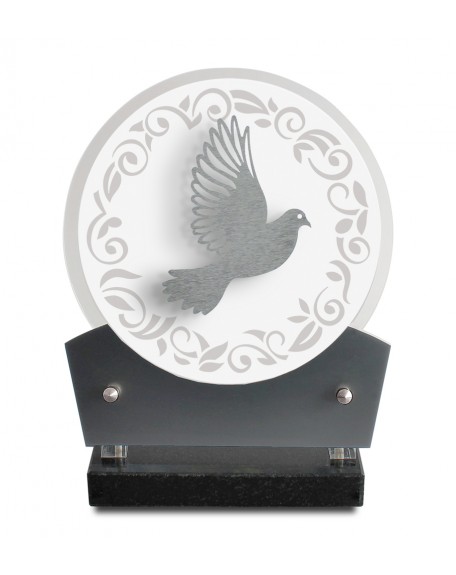 PLAQUE ALTU 18X21CM + DECOR INOX