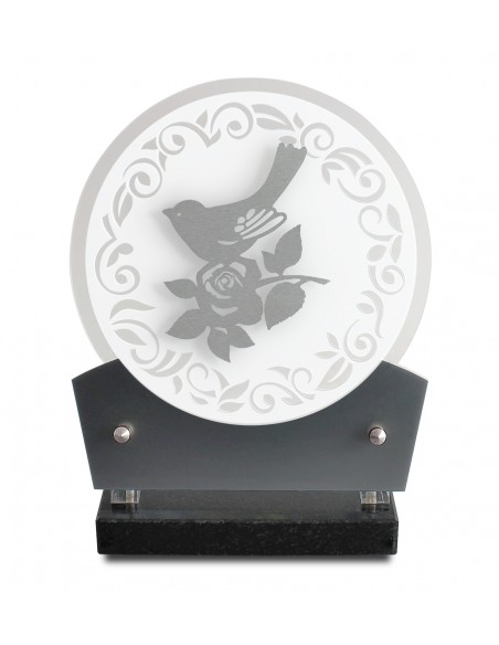 PLAQUE ALTU 18X21CM + DECOR INOX