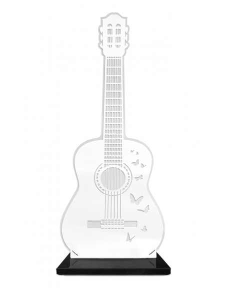 GUITARE INOX BLANC 35X84 FORMAT XL DOUBLE ALTU INCOLORE SANS INTER