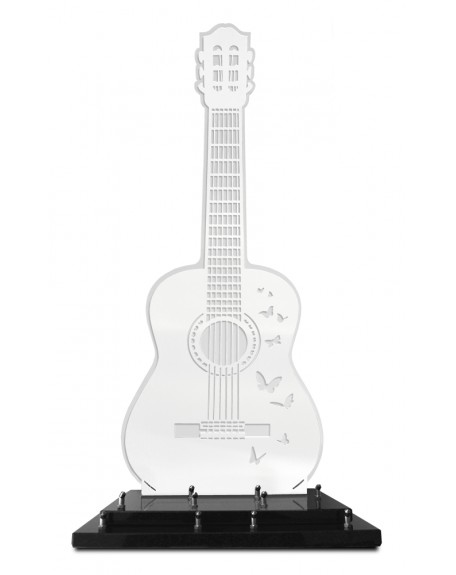 GUITARE INOX BLANC 35X84 FORMAT XL DOUBLE ALTU INCOLORE 5 INTERS