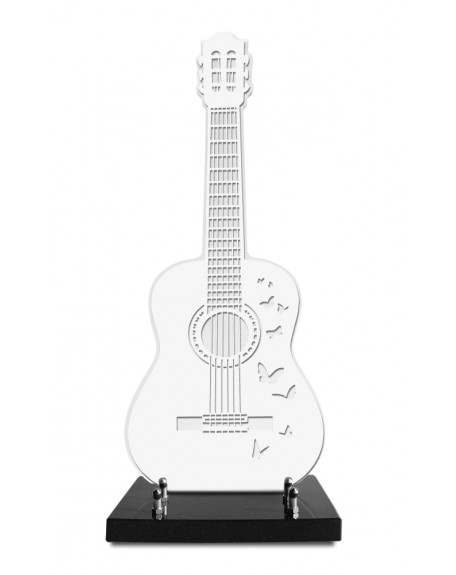 GUITARE INOX BLANC 22X52 FORMAT L DOUBLE ALTU INCOLORE + 2 INTERS