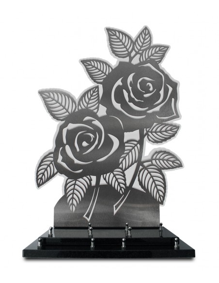 ROSES INOX 49X67 FORMAT XXL DOUBLE ALTU INCOLORE 5 INTERS