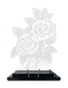 ROSES INOX BLANC 49X67...