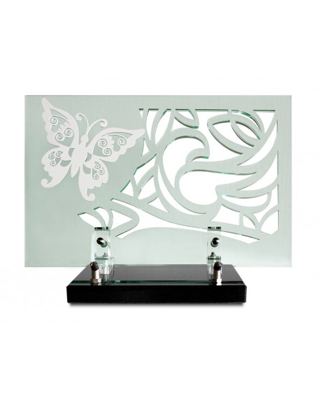 PLAQUE ALTU 20X30CM + DECOR INOX BLANC